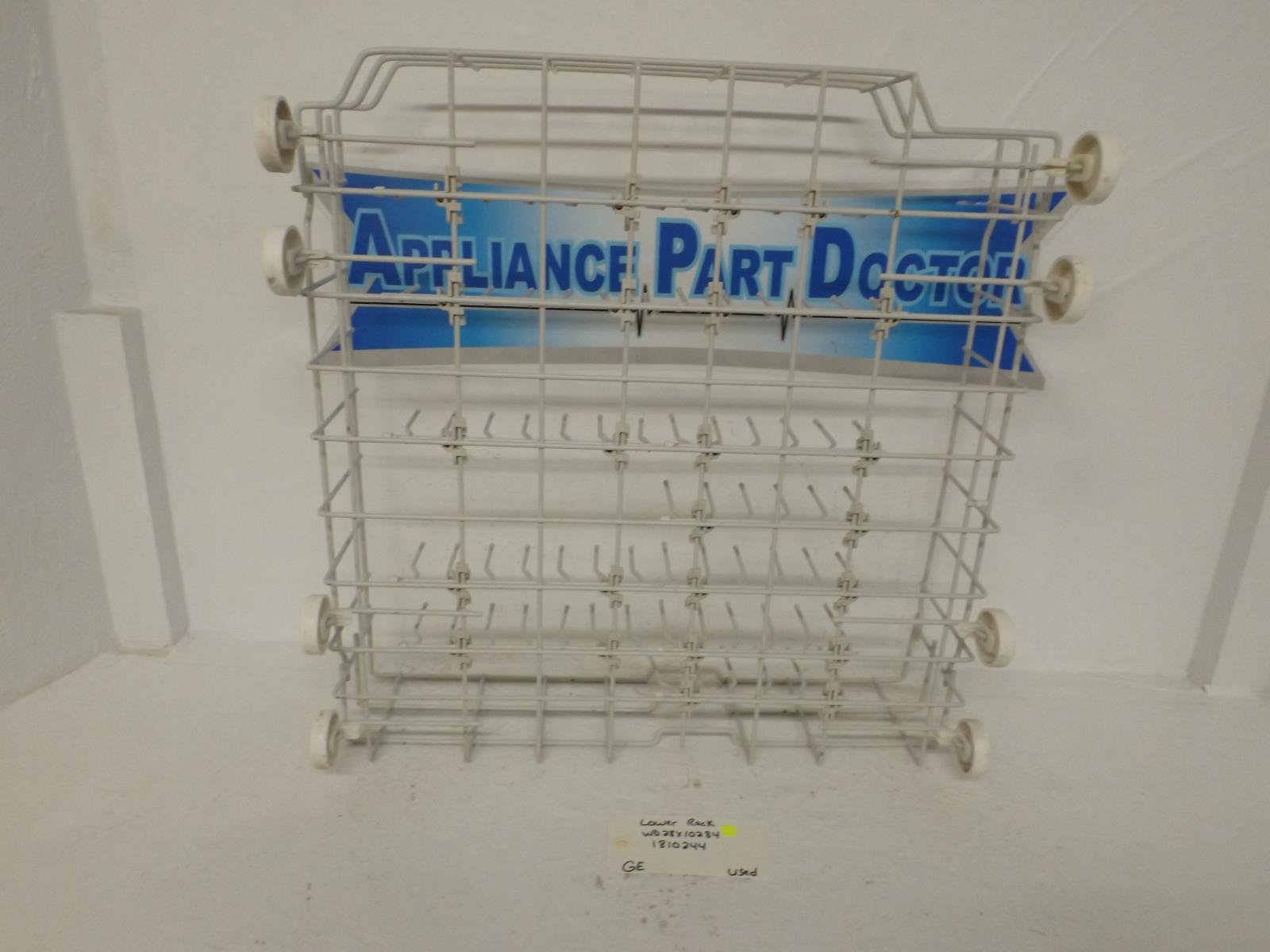 GE Dishwasher WD28X10284 1810244 Lower Rack Used GE Dishwasher WD28X10284 1810244 Lower Rack Used